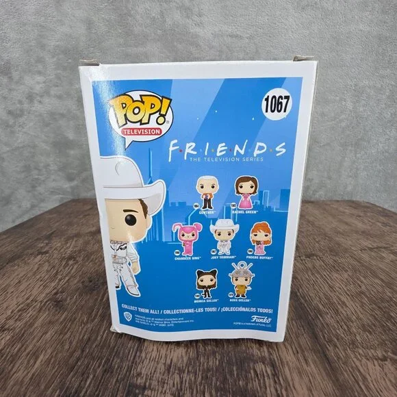 Funko Pop Television Friends Joey Tribbiani White Cowboy Vinyl Figure 1037 Boxed - Picture 3 of 10
